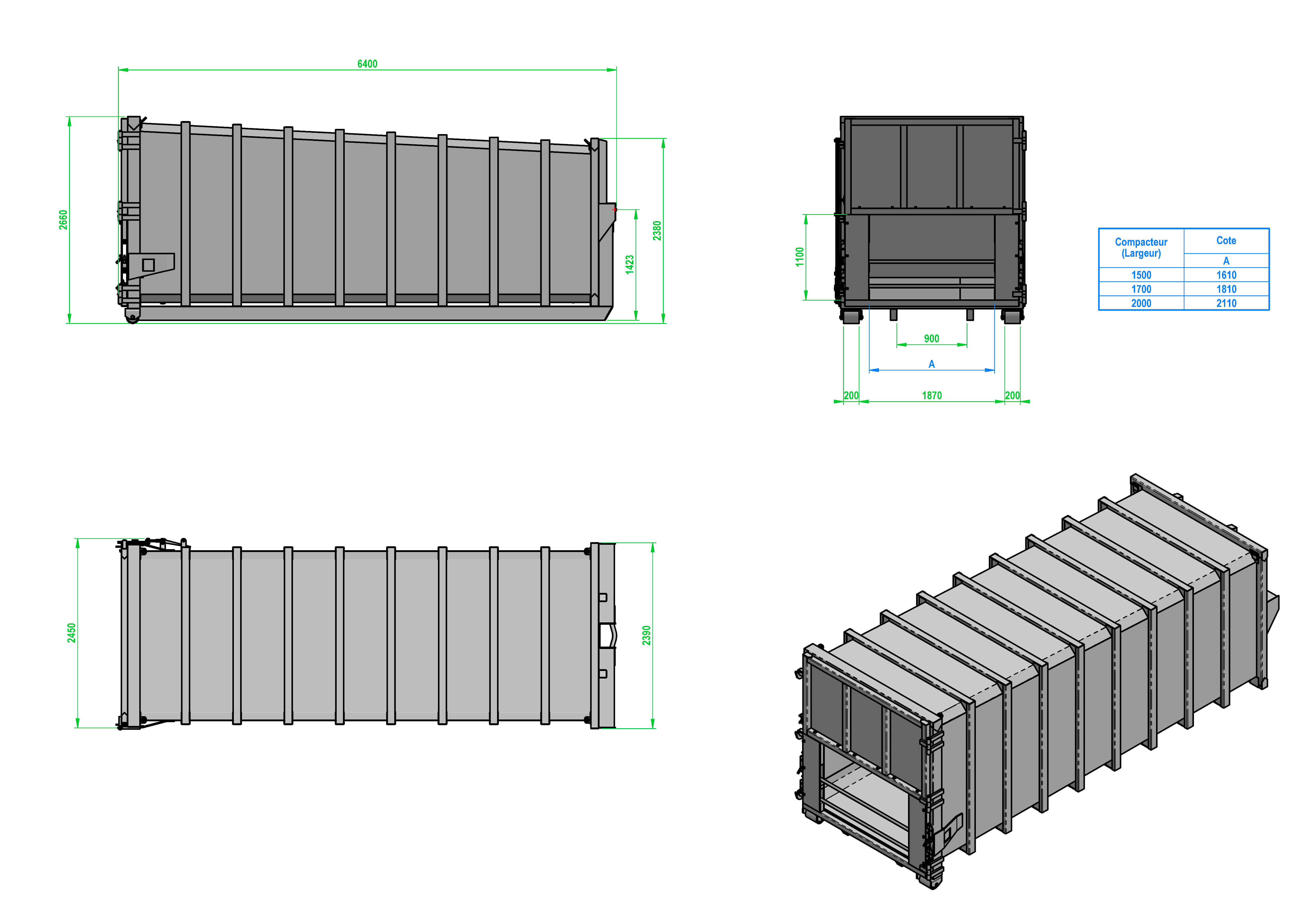 CAISSE RENFORCEE_cotes encombrement